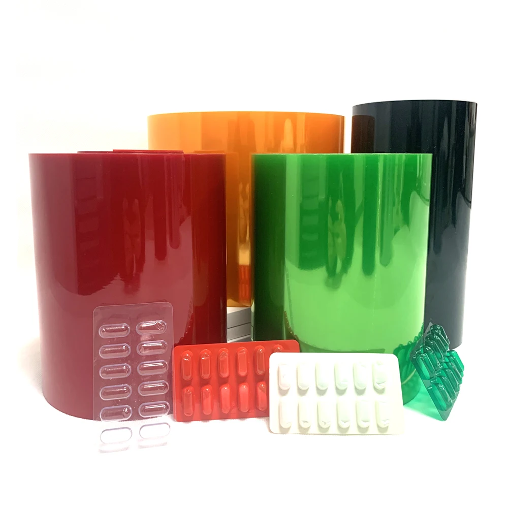 Pharmaceutical Factory Customized Transparent Color PVC/PVDC Film for Capsule and Tablet Packaging