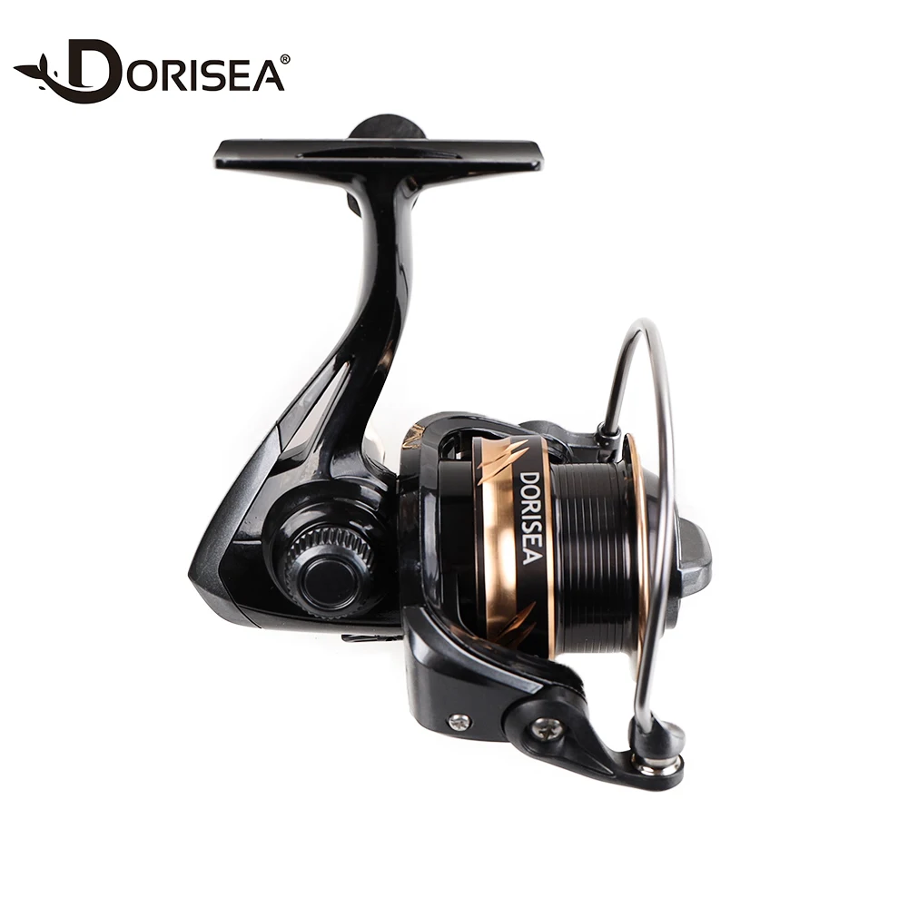 DORISEA Long Shot Spinning Reel Shallow Cup Reel CNC Wheel Metallic Reel 8KG Max Drag 8BB 2000-5000 Spin Stream Af2000b-5000b