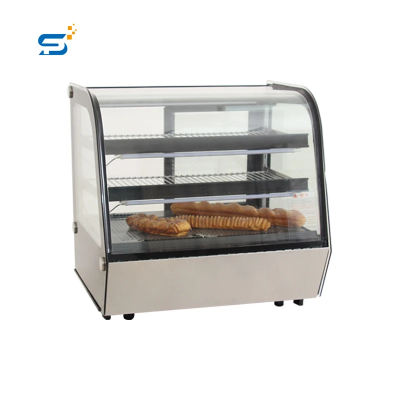 Factory direct sales refrigerator cake case small chiller countertop dessert display fridge