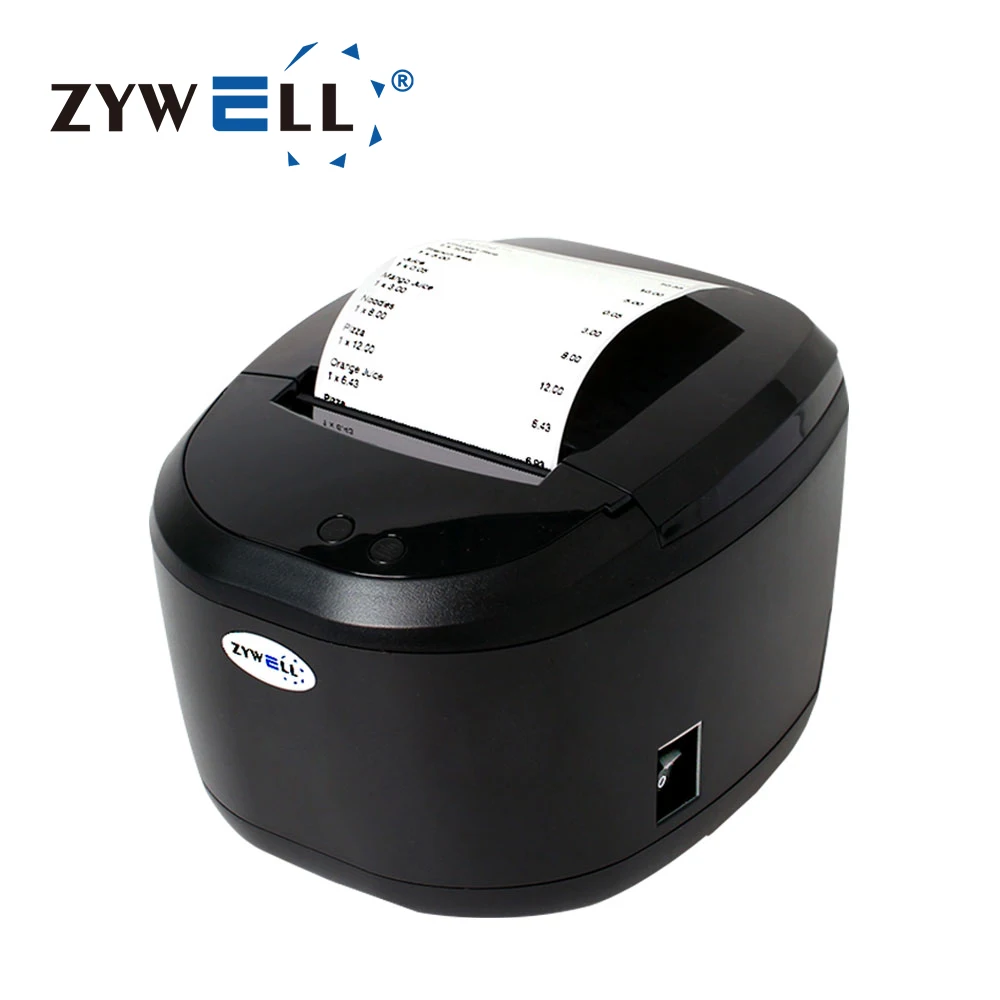 ZYWELL thermal receipt printer 80mm for small business restaurant kitchen ticket printer