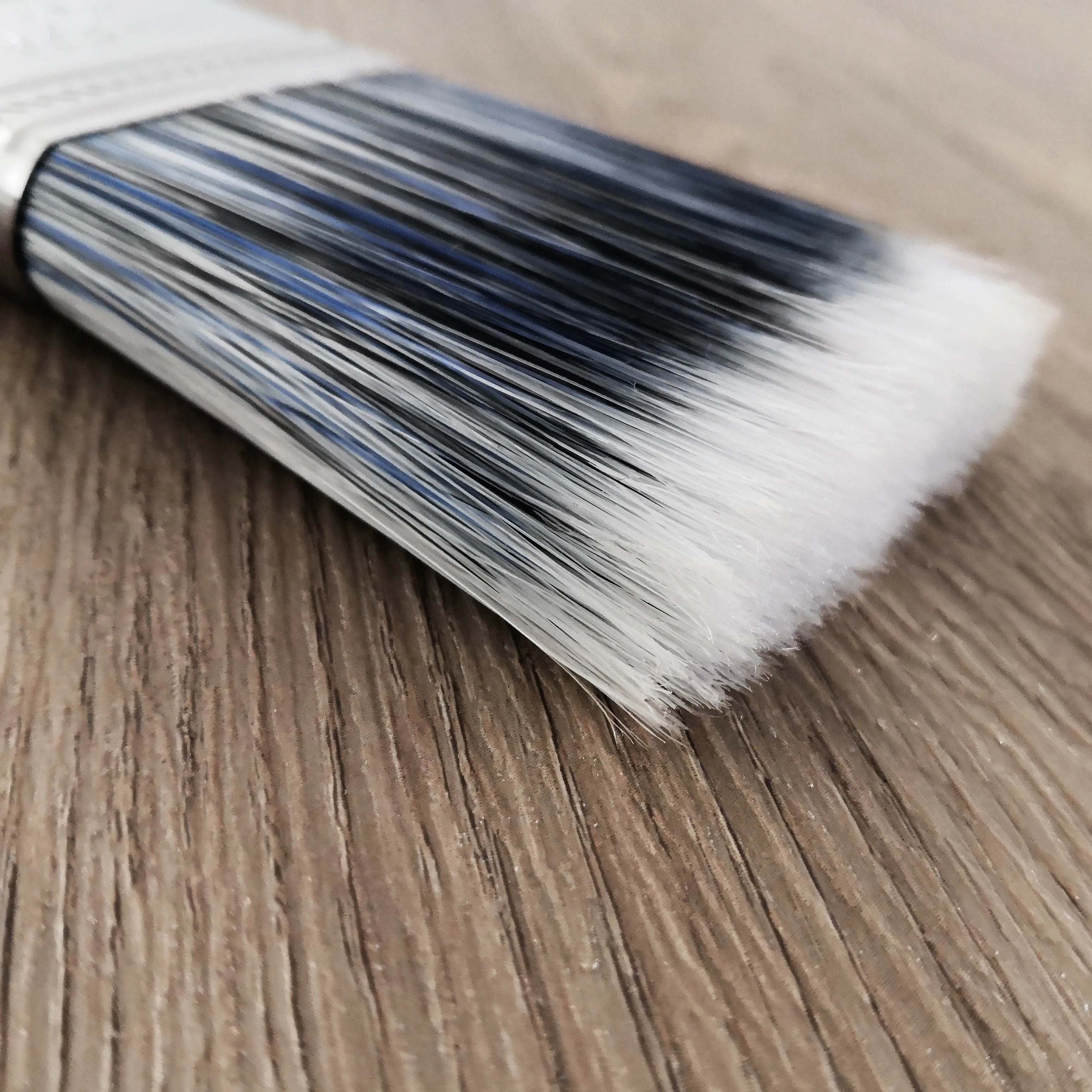 customized 2 inch 100% polyester wooden handle flat sash paint brush