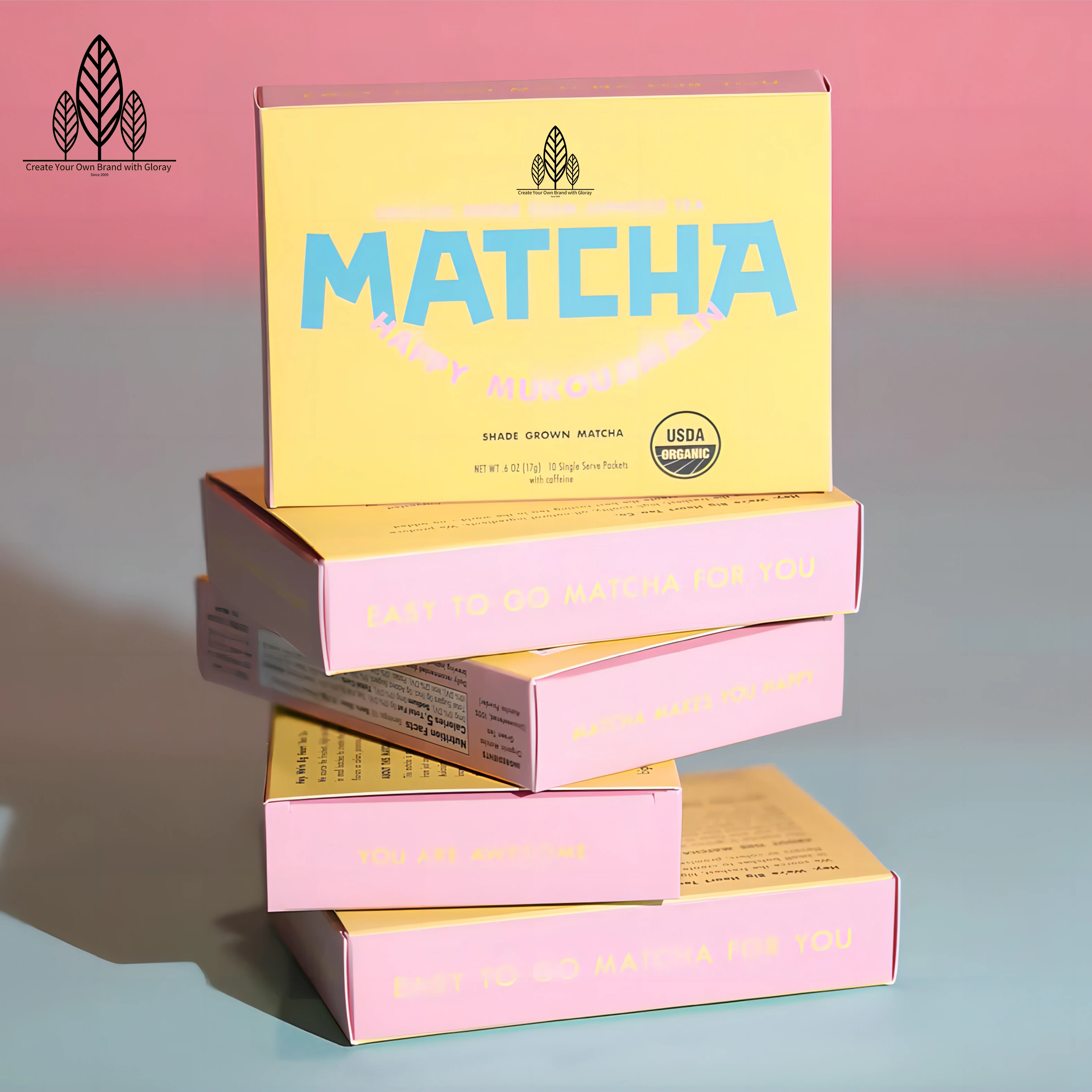 Organic Matcha Happy Matcha Sticks Green Tea Powder Origin Premium Culinary Grade High quality OEM