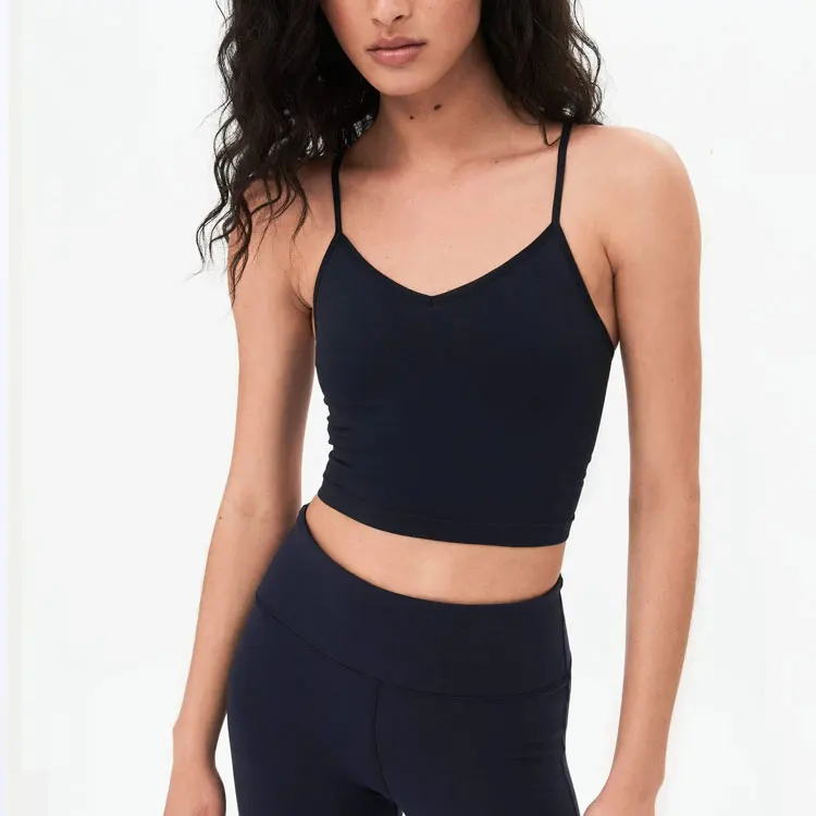 Wholesale custom logo sexy ladies womens cotton crop top tank for women