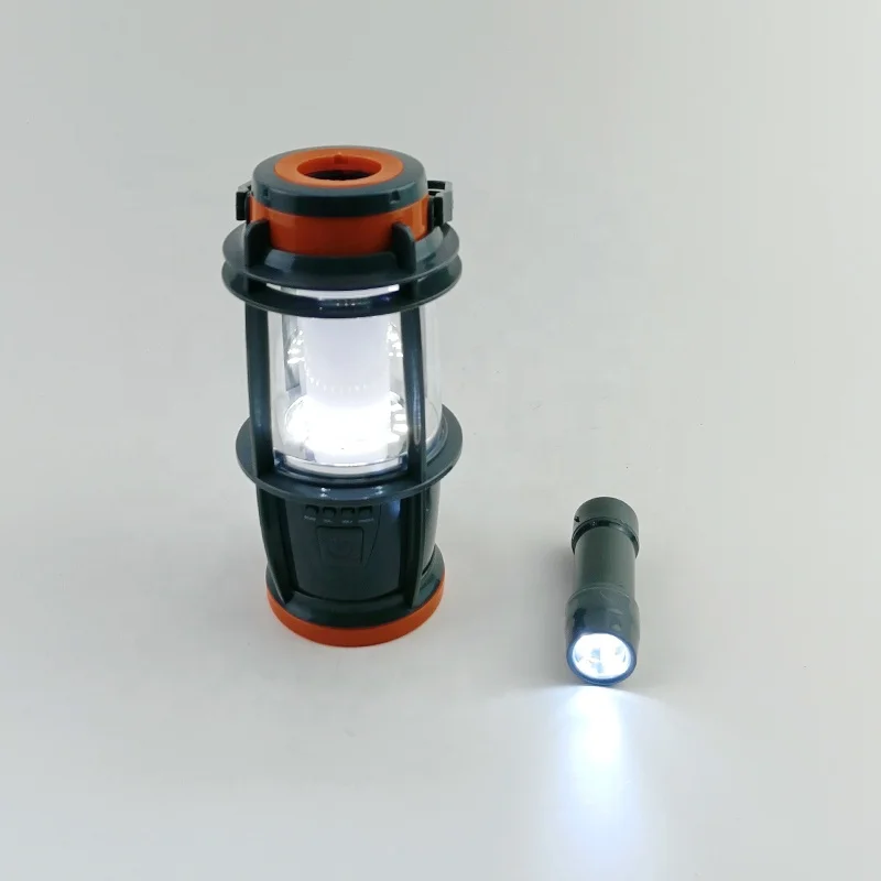 Camping Lamp Disaster Prevention Multi-function Lantern LED Camp Light with Radio and Detachable Torch Flashlight