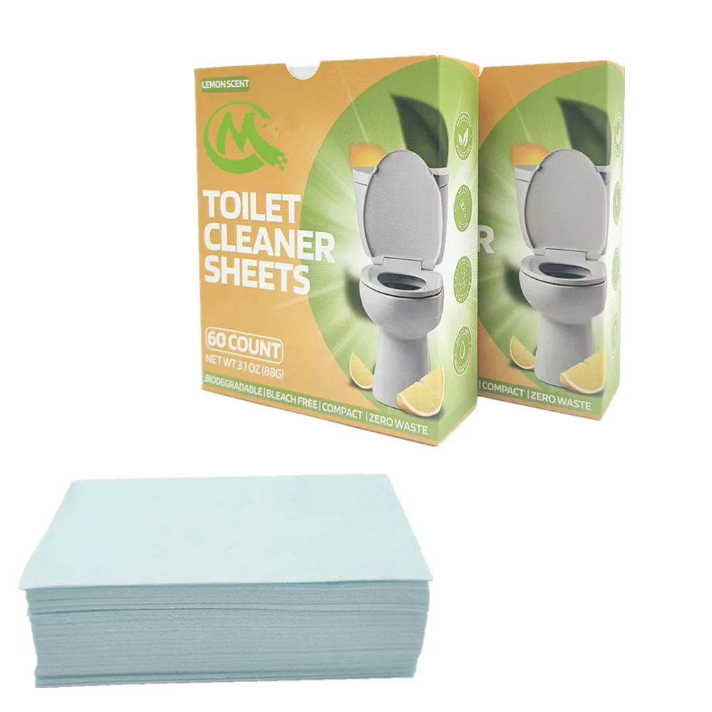 Biodegradable Detergent Toilet Cleaners Strips Bathroom Eco-Friendly Portable Toilet Bowl Cleaning Sheet