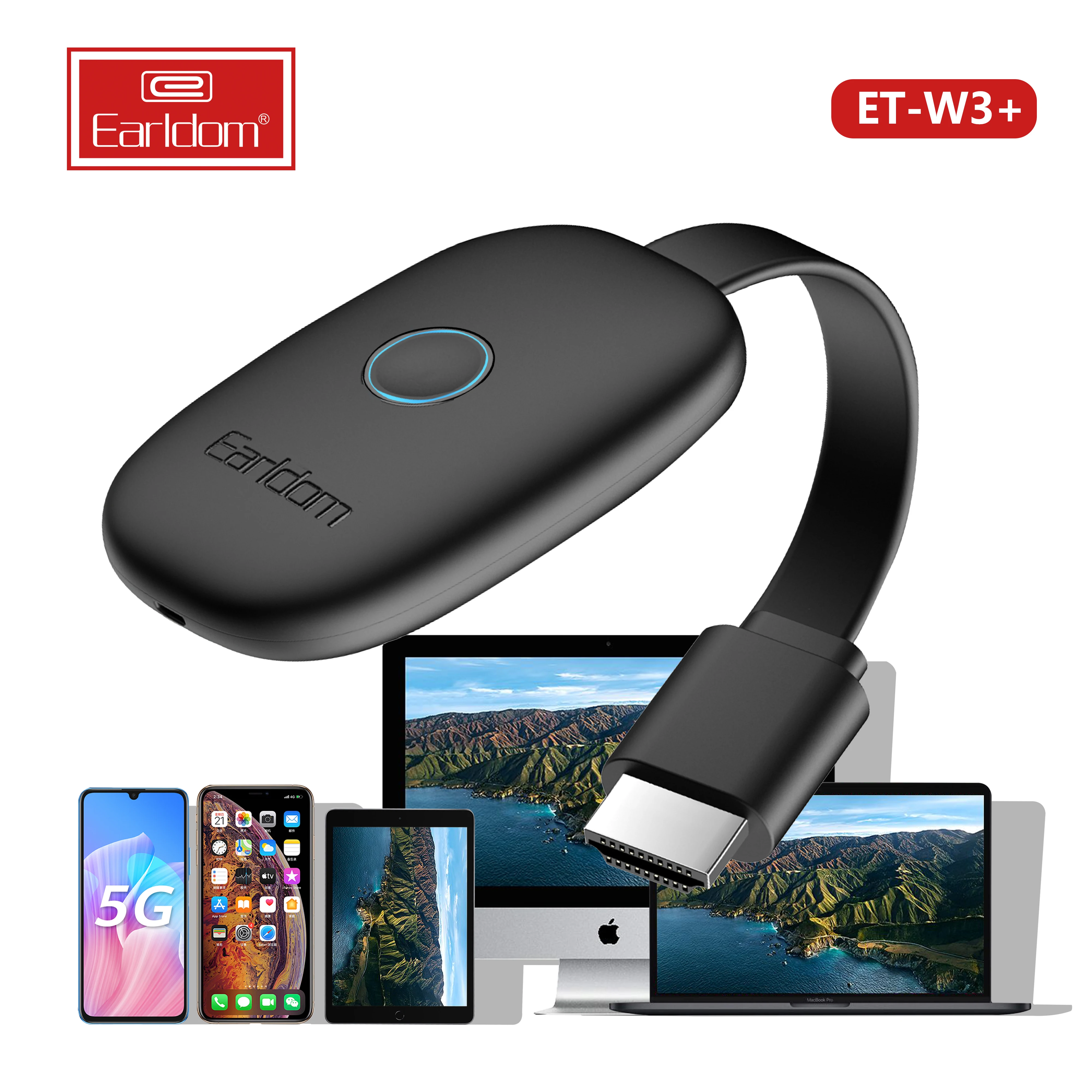 Earldom 1080P HD Беспроводной Wi-Fi дисплей Dongle Mirascreen Miracast Airplay DLNA приемник Anycast для Android