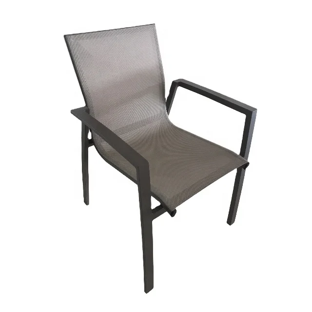 Уличная мебель для внутреннего двора, отеля, ресторана, кресло, алюминиевый садовый обеденный стул