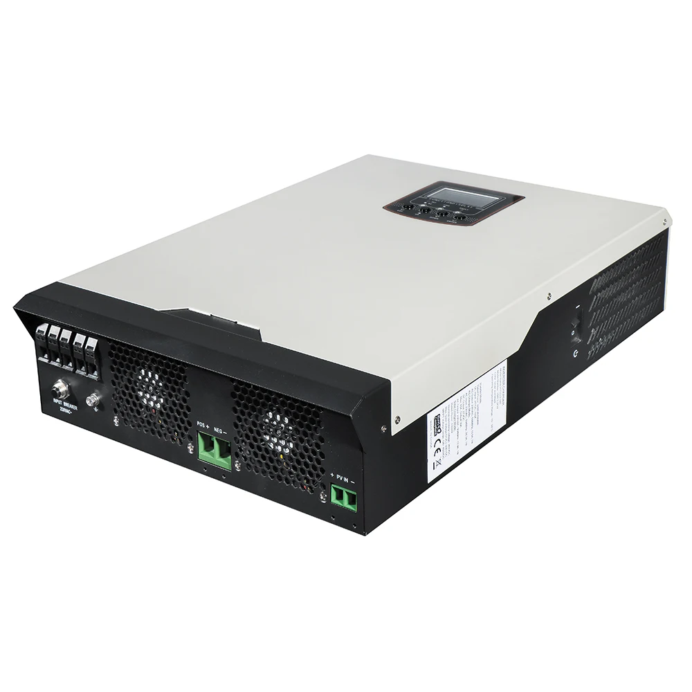 3500 Вт 5500 солнечный инвертор 24V48V MPPT 5.5KW 230V On-off Гибридный преобразователь чистой синусоидальной волны 100A с зарядным устройством 80A