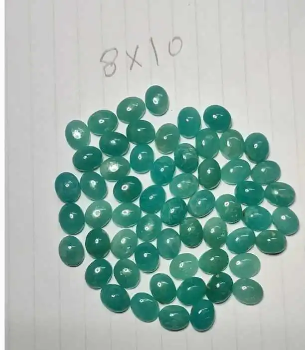 100% Natural Green Amazonite Cabochon Top Quality Amazonite Gemstone for Jewelry Making Loose Gemstone Exclusive Handmade Stone