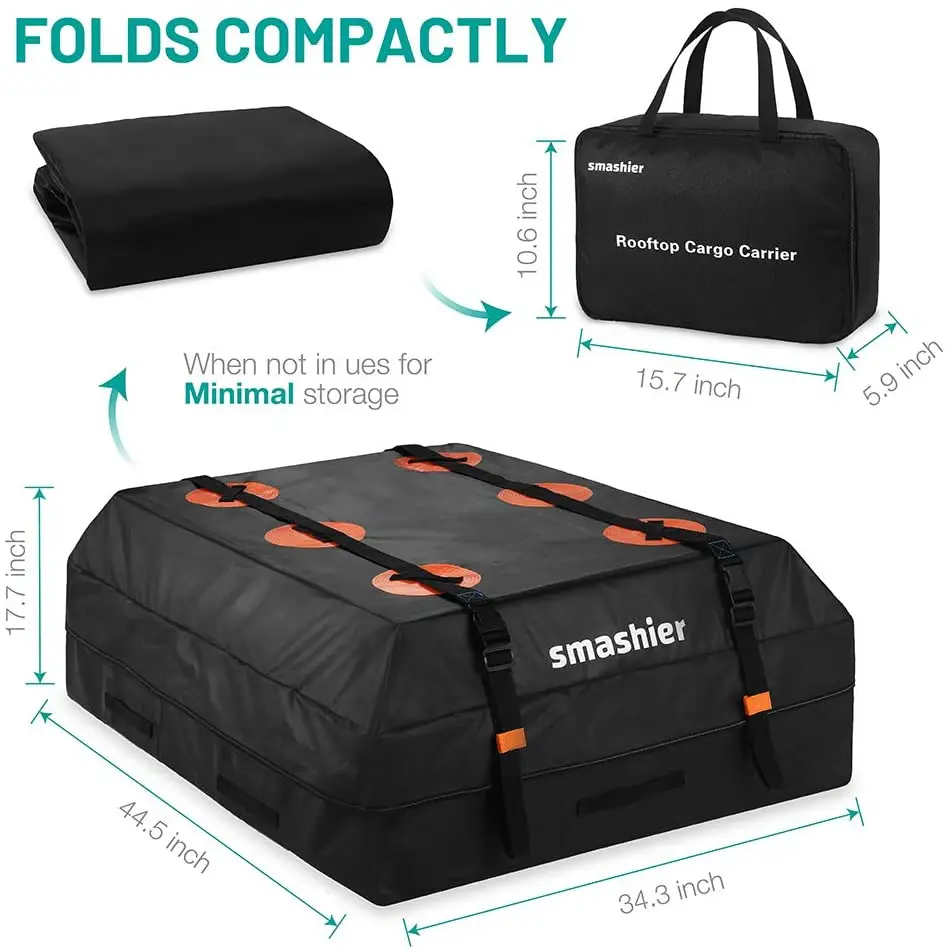 FDS Rooftop Cargo Bag 100% Waterproof good Quality Car Roof Carrier Bag Fits SUV ATV Van