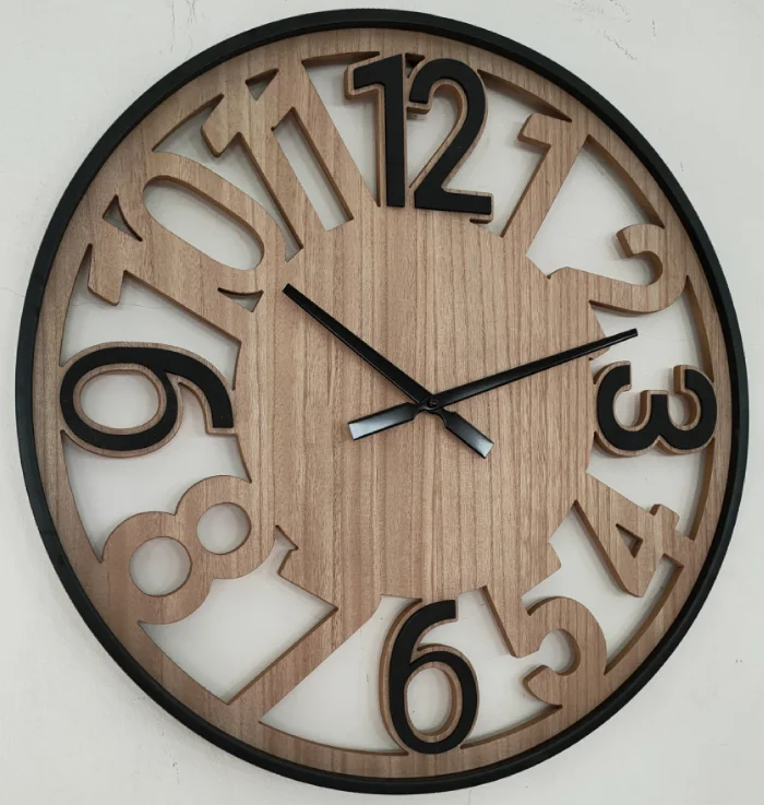 50 antique metal wood large display decoration iron wall clock bedroom living room home decor Silent Quartz rustic hanging clock