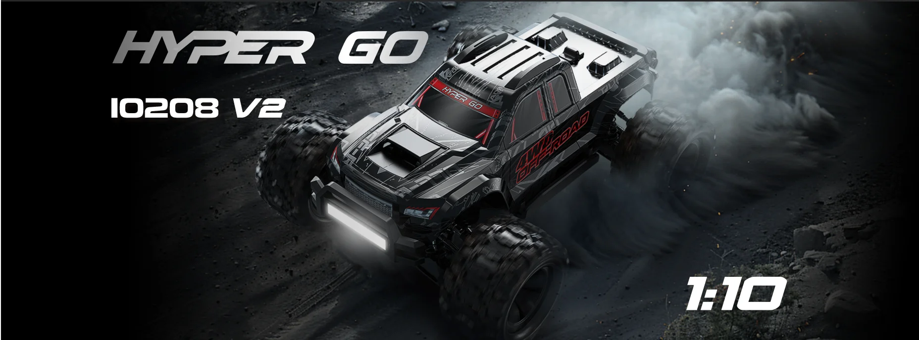 Новый MJX Hyper Go 10208 маленький монстр 3S 4S бесщеточный 1/10 RC высокоскоростной внедорожник Электрический грузовик R/C автомобиль