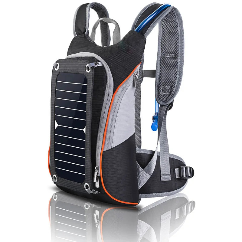 nylon tactical solar hydration backpack for outdoor travel