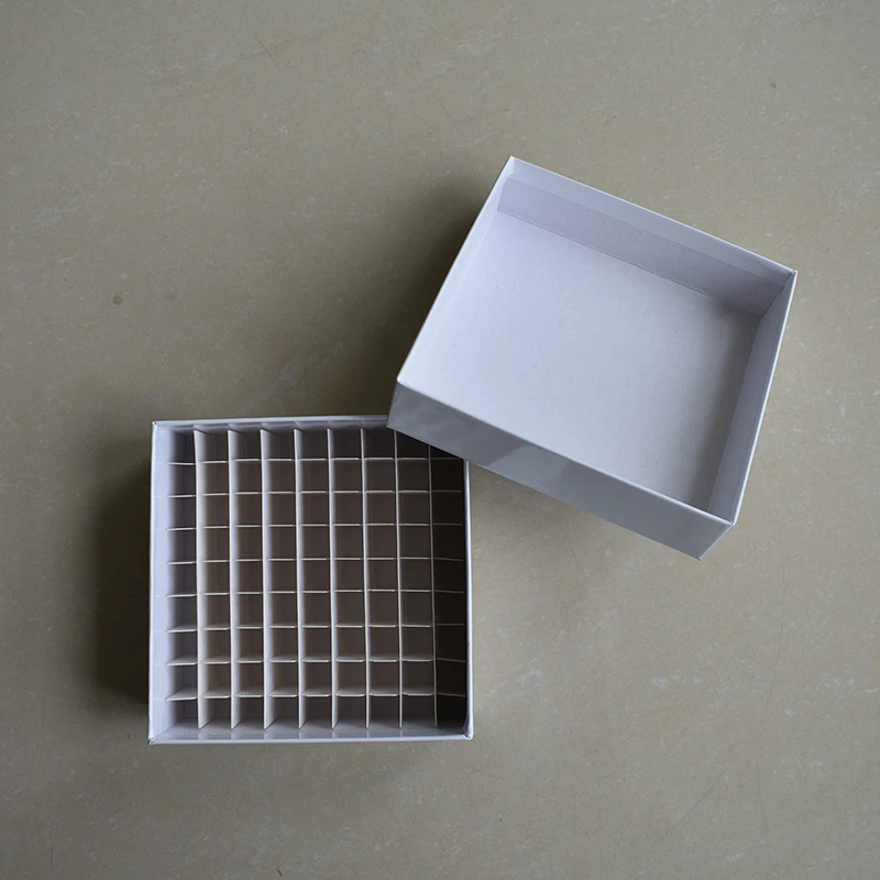 Freezer Storage Box Paper Cardboard 10X10 9X9 Small Big Cryobox