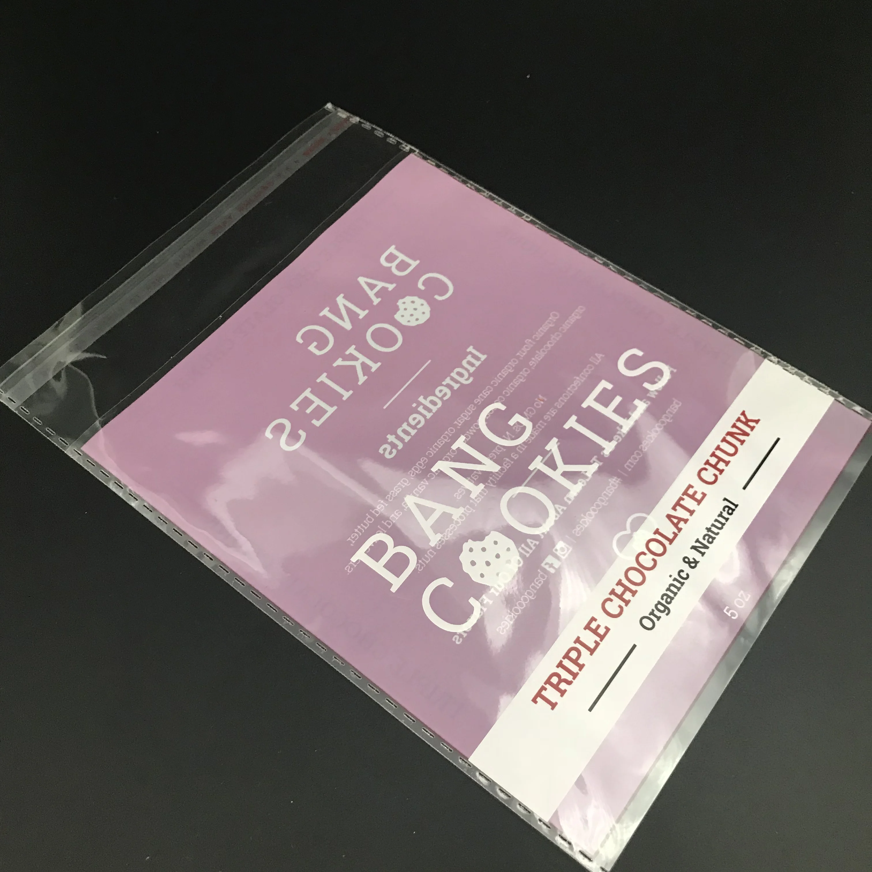 Customized Printed Mini Clear Header Plastic Bags Jewelry Clothing Packaging Plastic Opp Self-Adhesive Bags With Logo