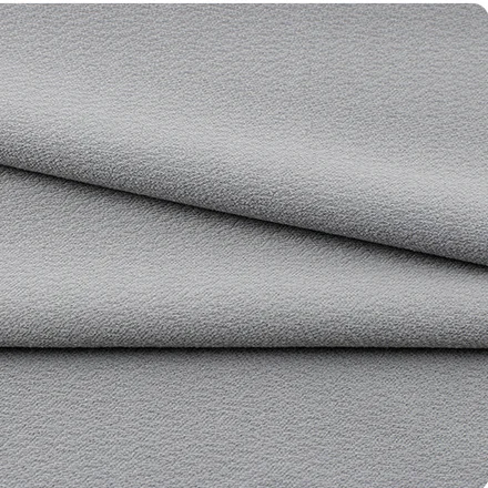 Новая технология 170gsm 160 см 65% полиэстер 35% спандекс простой окрашенный поли мох креп ткань для женского платья