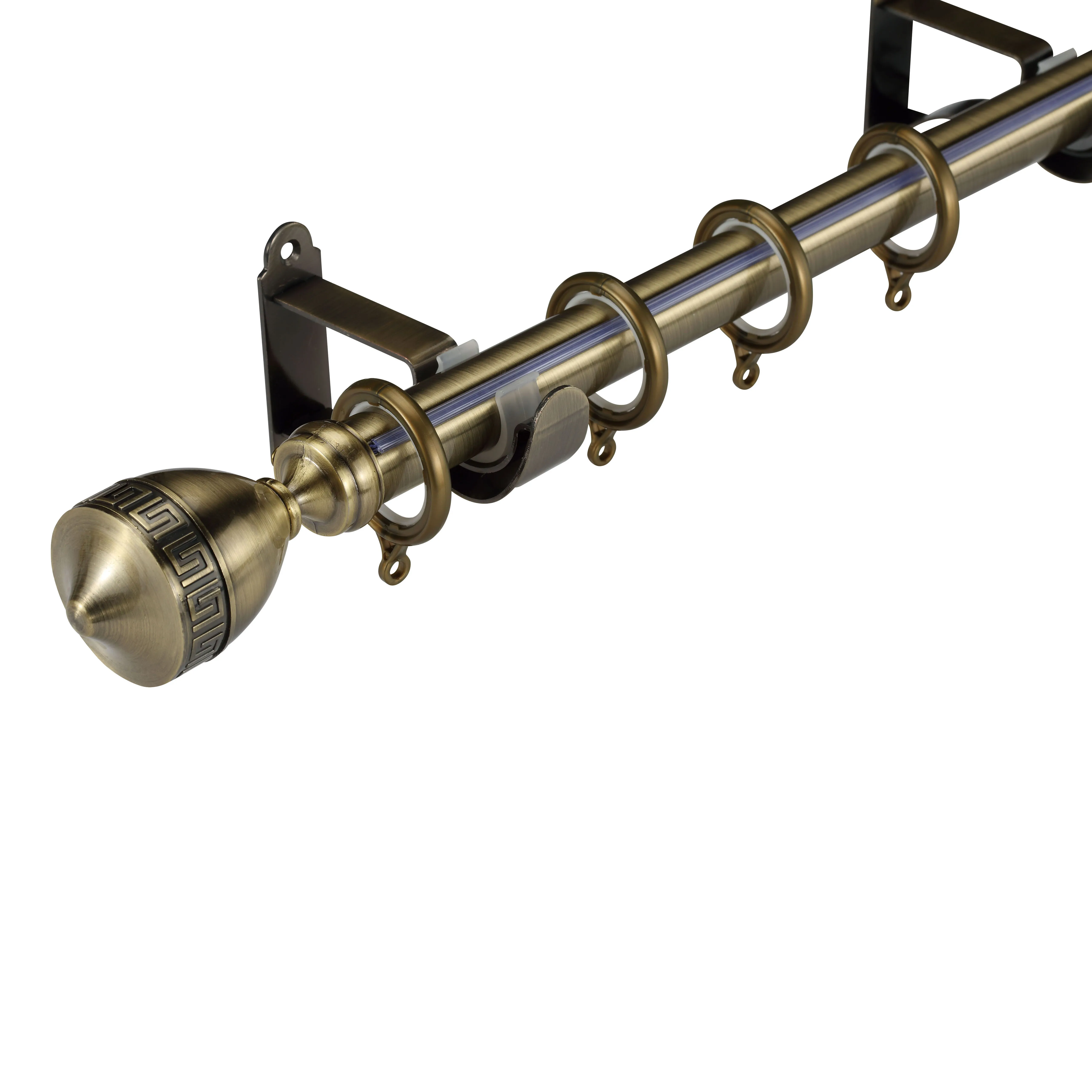 designs fancy mechanical metal curve wooden finals hanging two curtain rods