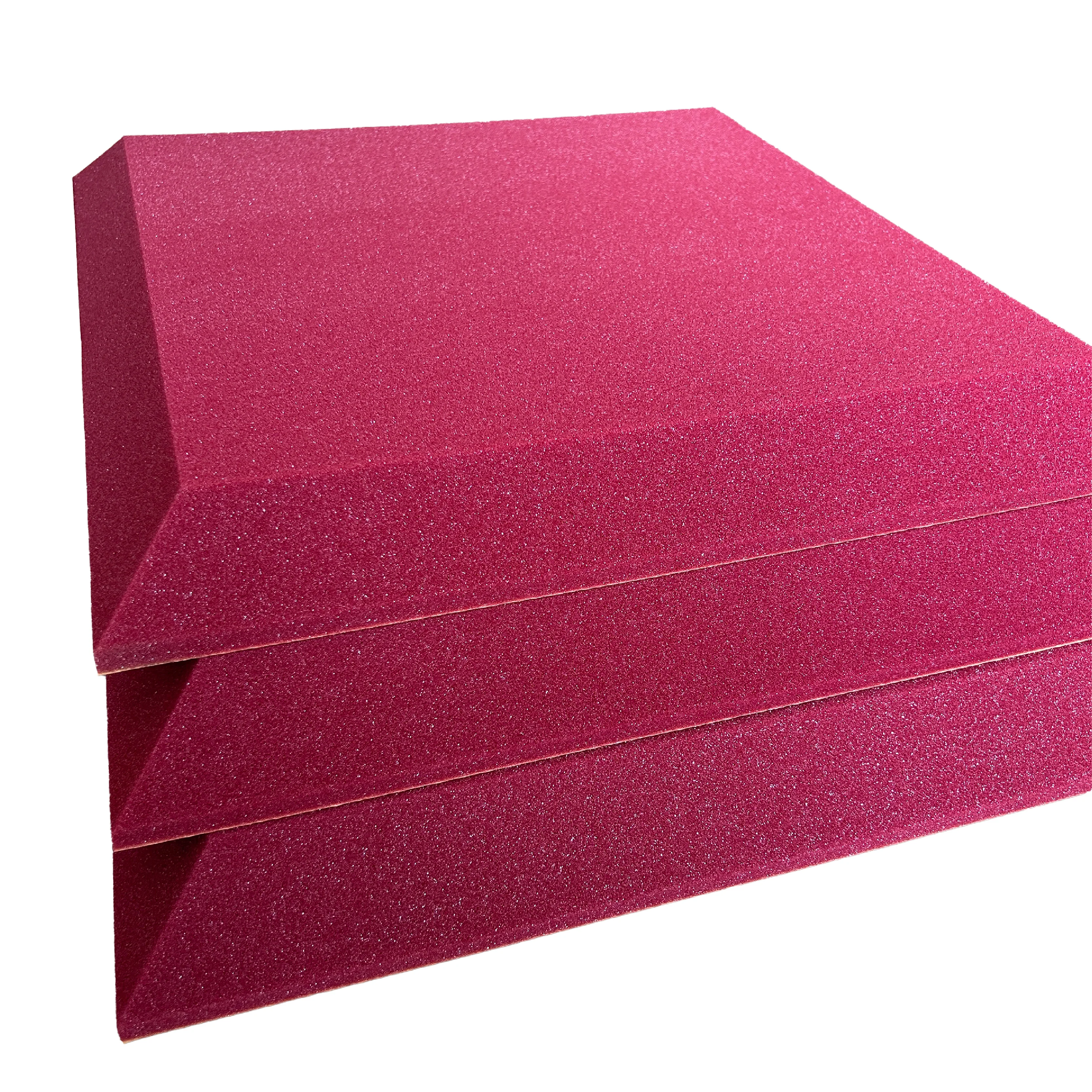 Breathable Fire Retardant China factory Pu Flat Soundproof studio Acoustic sponge with adhesive backing