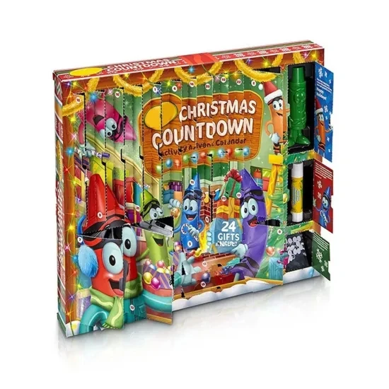 
Custom Printed Christmas Tree Packaging Box Advent Calendar 