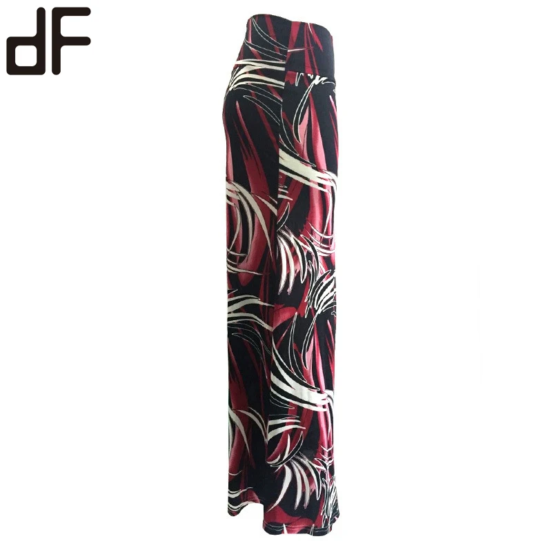 wholesale women apparel summer casual wear microfiber bohemian style polynesian skirts african tropical printed long maxi skirt