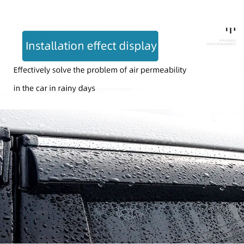 Acrylic Car Door Windows Sun Vent Visor Weather Shield Rain Guard Wind Deflector Window Vios For Toyota vios
