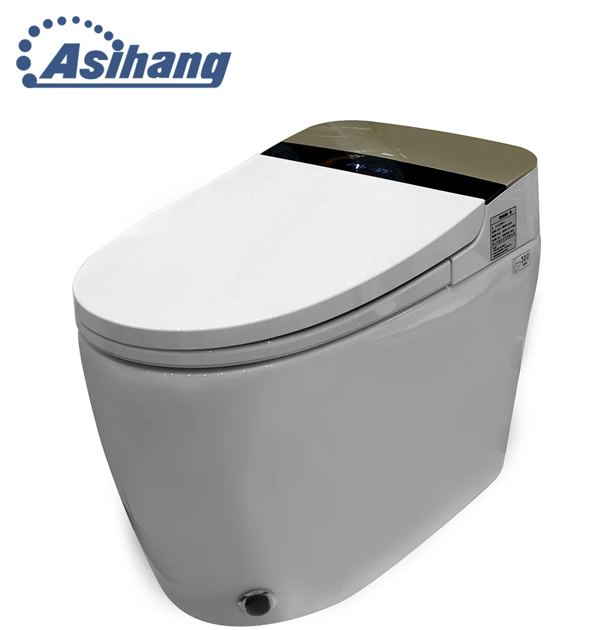 Wholesales Purple Smart Toilet Intelligent Wc Toilet One Piece Ceramic Automatic Flushing Smart Toilet Made in China Hotel White