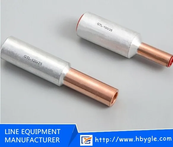 Aluminum- Copper Electric Connecting Tube / Aluminum Ferrule Connector