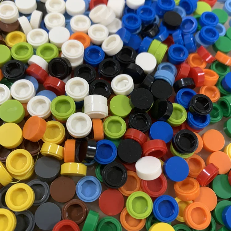 98138 Round Tile brick DIY 1x1 Bricks Plate Mini Puzzle Education Toys ABS Plastic Building Blocks