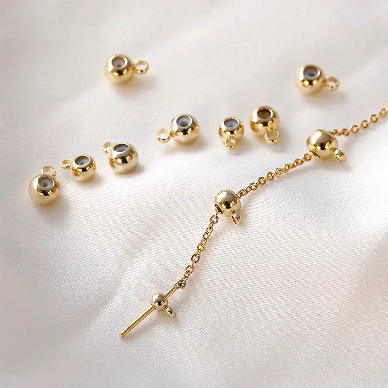 Stainless Steel Slider Loose Beads with Rubber Inside for DIY Jewelry Making