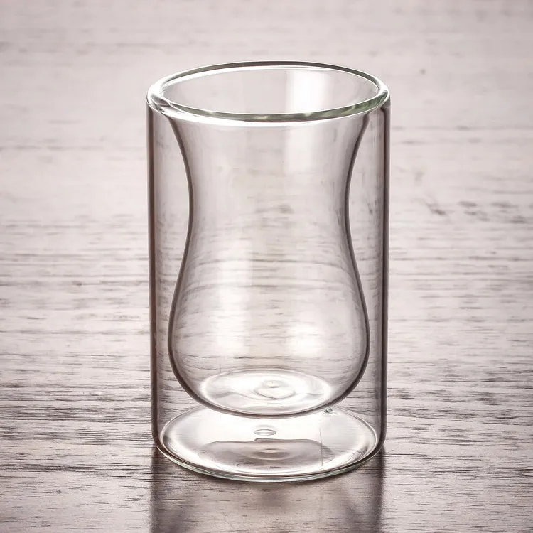 
HOT! popular mug double wall wine glass tumbler with lid for home and bar 