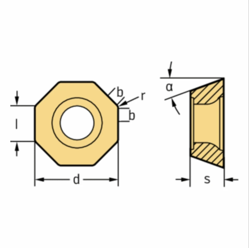 Wholesale Direct Sales Hot Sales High Accuracy Milling Carbide Inserts ODHT0504ZZN-F57 WSM35S