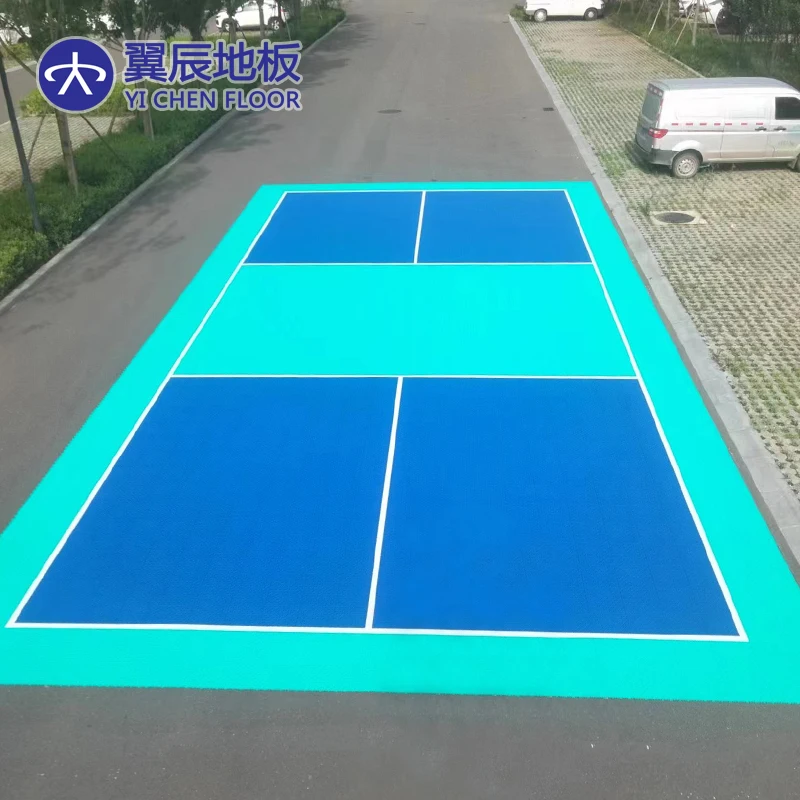 High quality PP Pickleball court flooring tiles portable indoor and outdoor plastic modular interlocking floor tiles