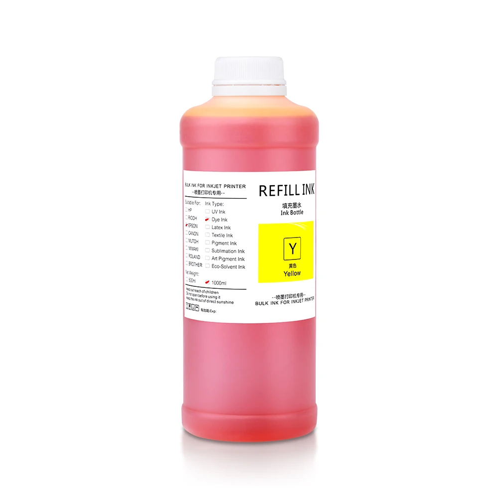 Ocbestjet 1000ML/Bottle Universal Dye Ink For CANON IPF 810 820 815 825 500 510 600 610 605 700 710 Large Format Inkjet Printer