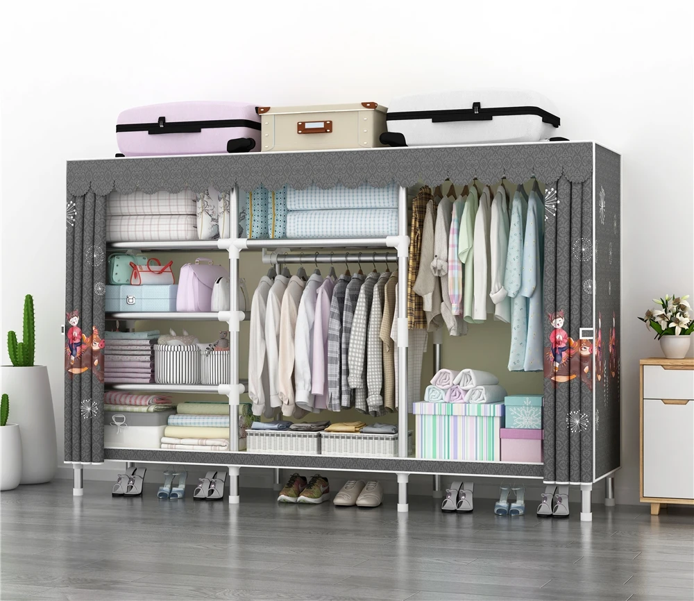 High Quality Bedroom Furniture Wardrobe Chinese Factory Direct Sale Combination Wardrobe For Clothes Storage With Low Price