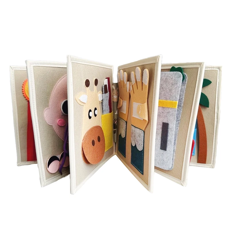 Baby Early Education  Fabric Toys Soft Books Toys Gifts Early Development  Felt Cloth Book
