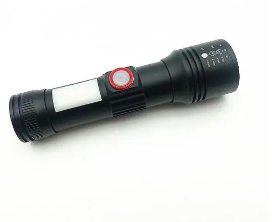 Wholesale P50 Chip Rechargeable Magnet Tail Small Flashlight with side light