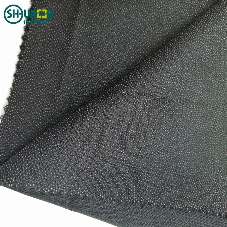 High Quality 100% Polyester 120gsm Woven Fusible Twill Interlining for Women and Men Suit