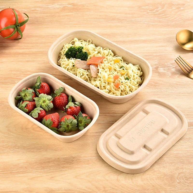 Wholesale High Quality Recycled Materials Sugarcane Bagasse Lunch Box Sugarcane Food Container