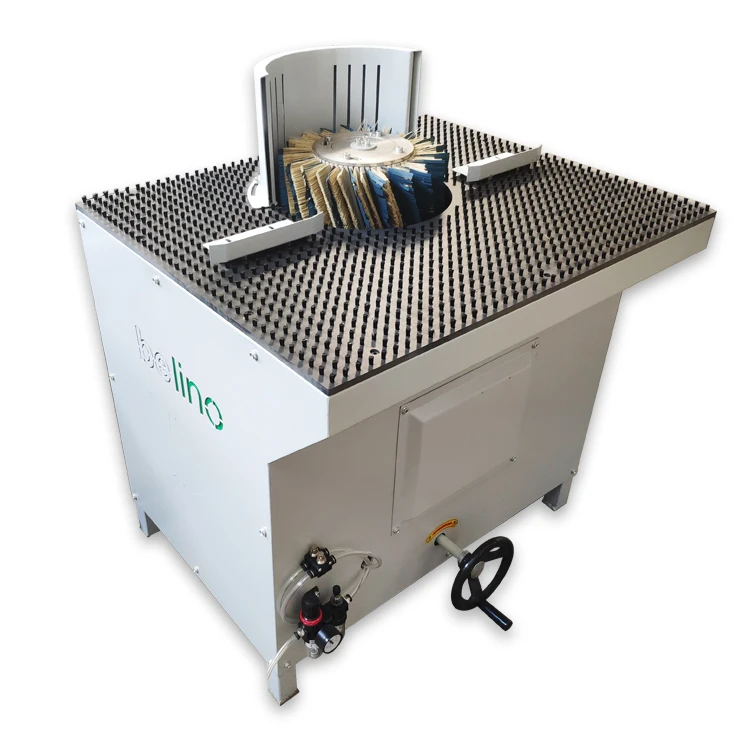 Belino Manual Vertical Wire Brush Sander Oscillation Sanding Machine for Irregular Wood