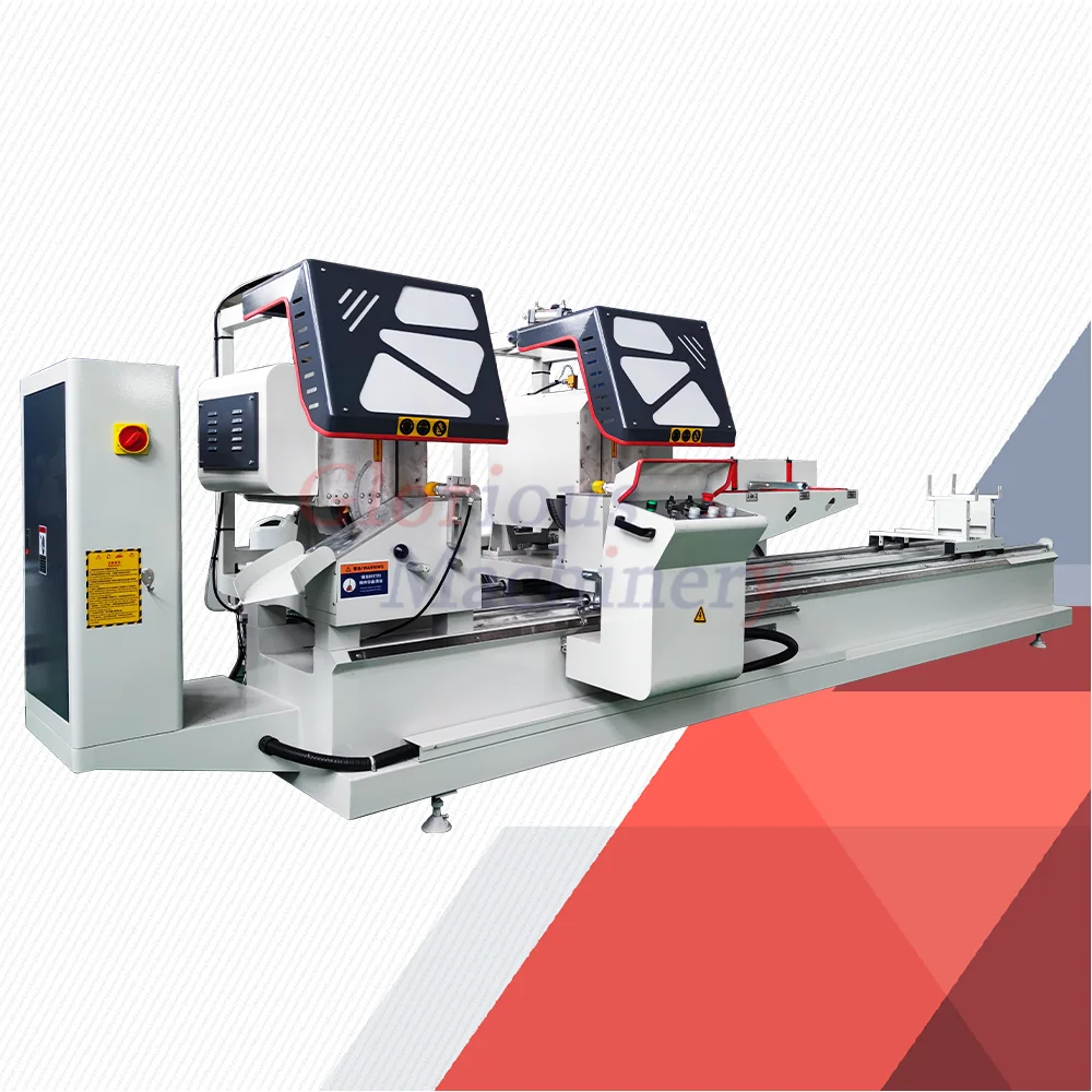 Cnc Automatic Window Profile Cutting Sawing Machine 2 Head Plastic Digital Display Cutting Machine