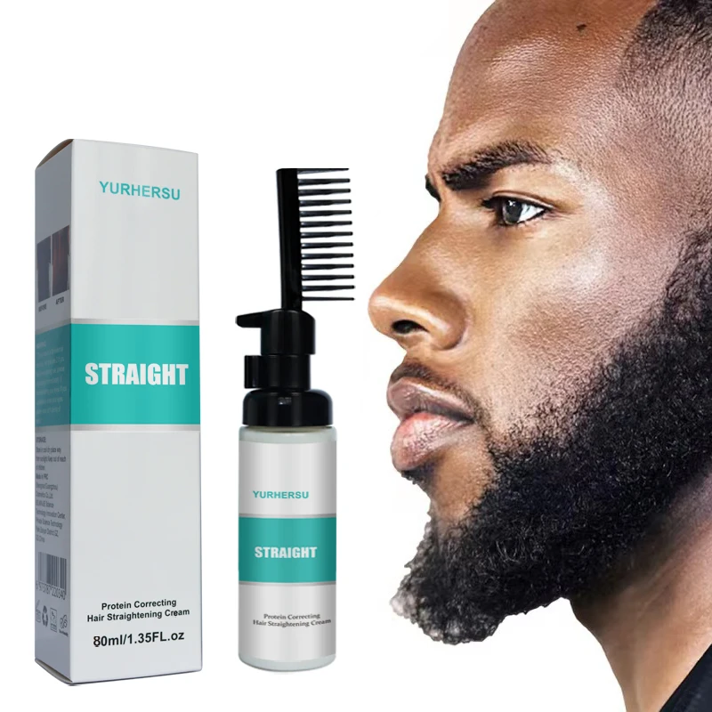 Free Samples Hair Relaxer Herbal Fragrant Hair Straightener Cream Wholesale
