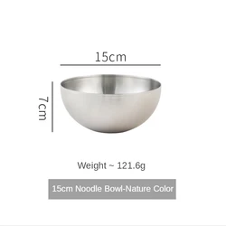 Mixing Salad Bowls Stainless Steel Kitchen Noodle Bowl Wholesale High Quality Korean Style Stainless Steel,metal All-season