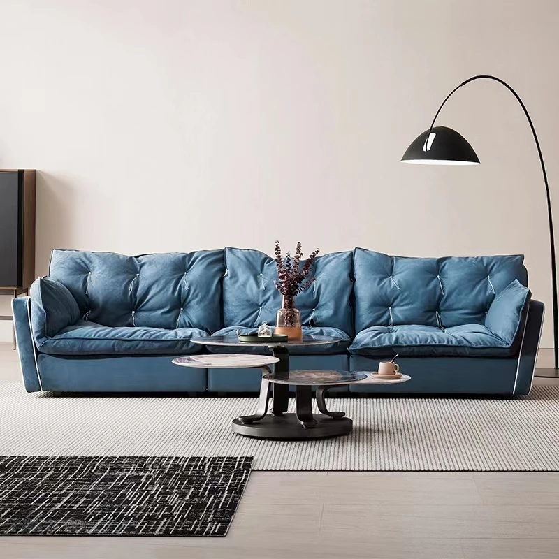 Modern Living Room Furniture Fabric Sofa 3 Seats Many Colors