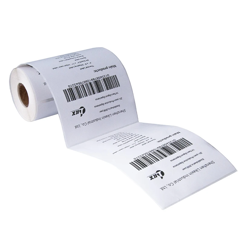 100x150 mm direct thermal label sticker 4x6 barcode blank permanent self adhesive labels for whisky shipping