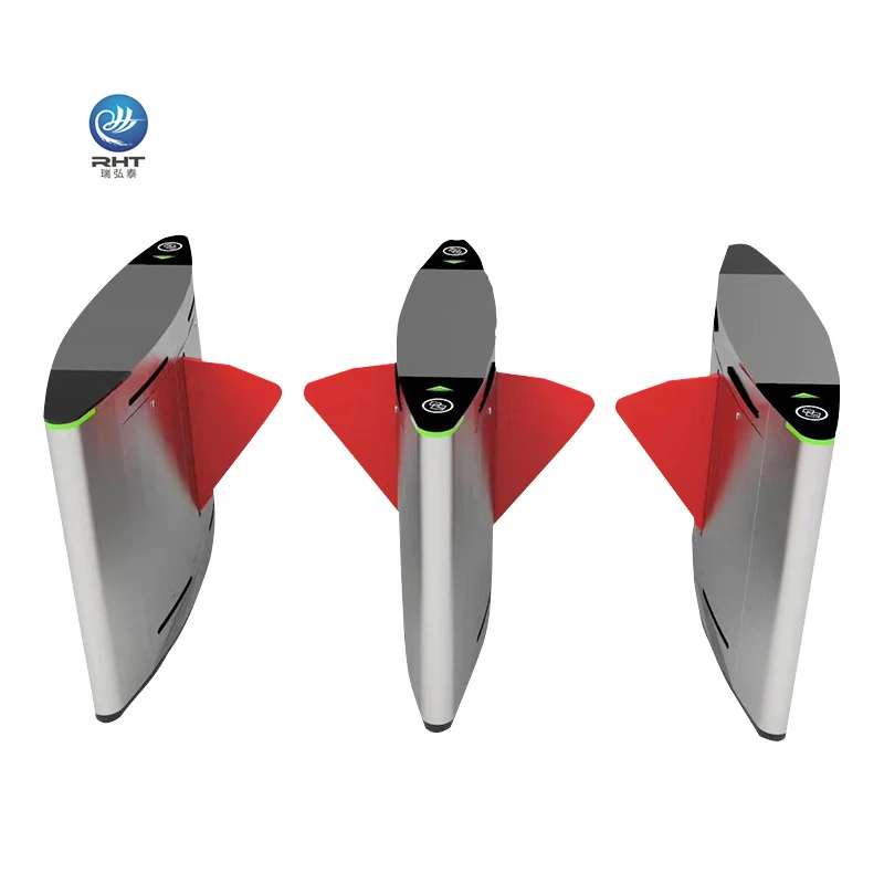 Professional Manufacturers Automatic Flap Turnstile Gate Stainless Steel Turnstile Flap Barrier Gates Facial Read Turnstile