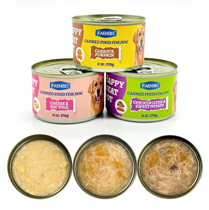 High Quality 170g Wet Dog Food OEM ODM Customized Chicken Flavored Cat Canned Snack Pet Food