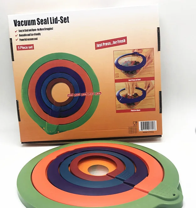 5 packs of silicone elastic cover lids silicone cover silicone stretch lid set reusable durability Seal Lids