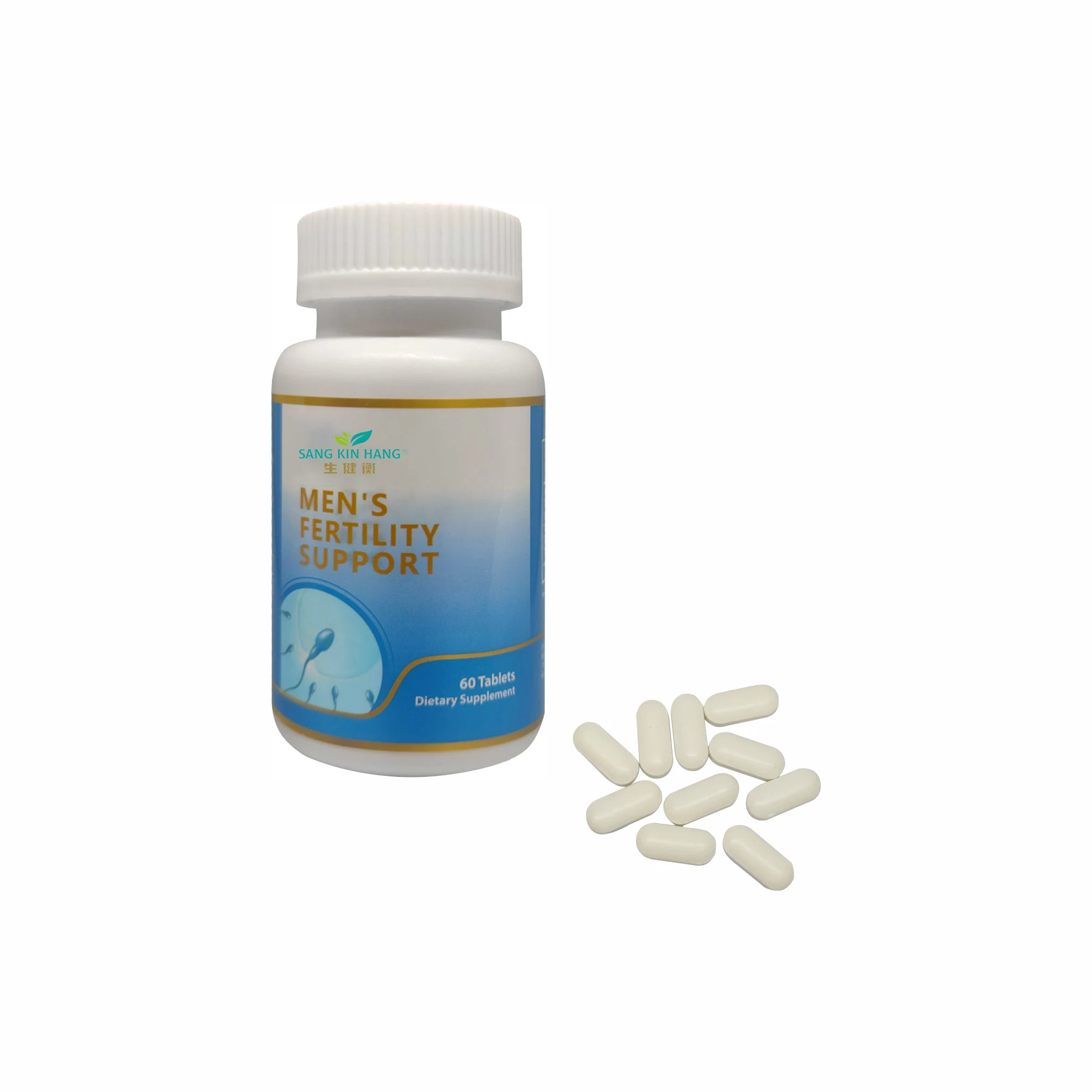 GMP Sperm count booster Natural male fertility support 60 tablets Vitamin E Folic acid zinc Selenium Carnitinel