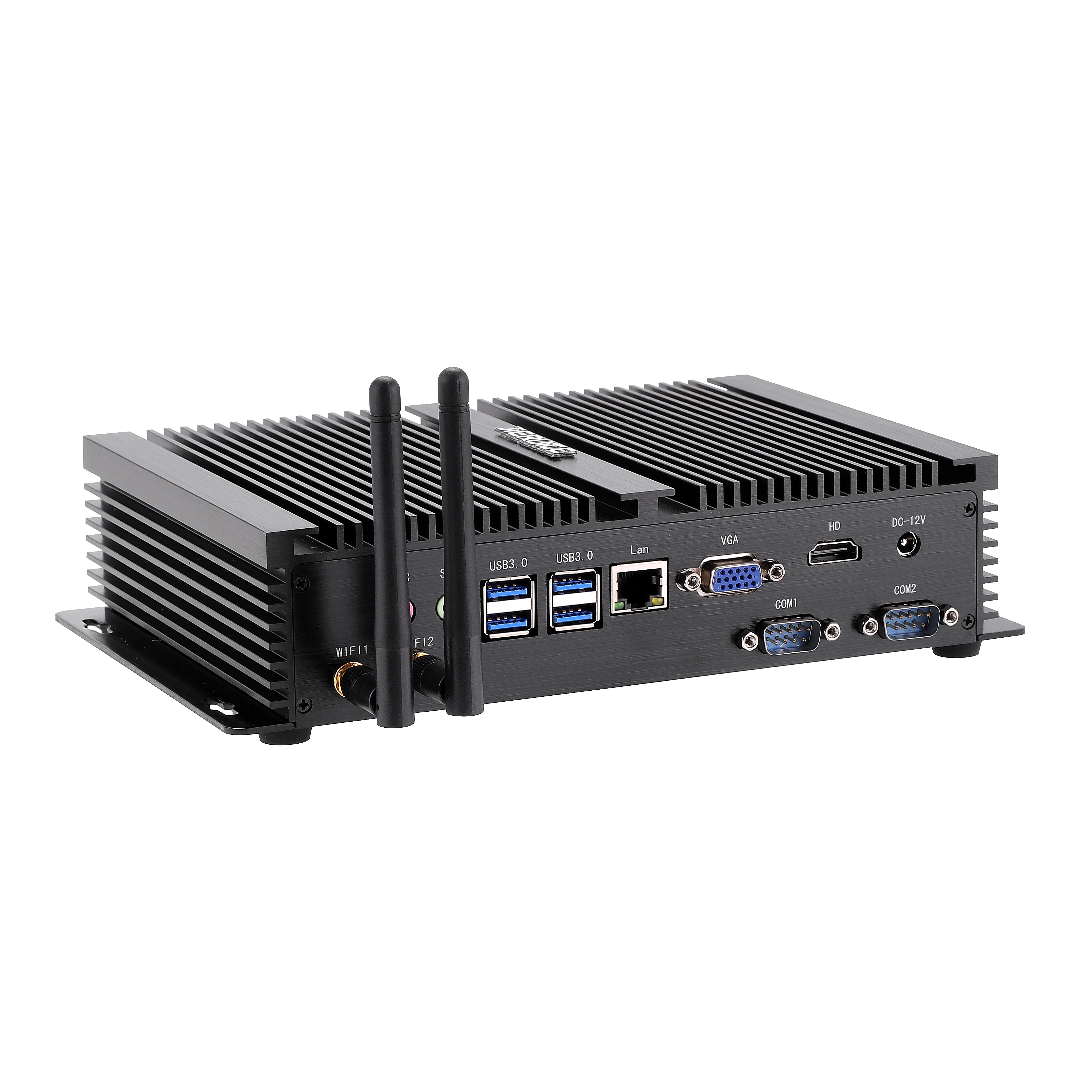 Fanless Embedded Industrial Computer Mini Desktop Industrial PC RS232 Intel Core i3 i5 i7 for CNC System Control PC