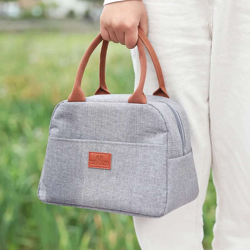 New Portable Thermal Food Container Cooler Bags for Men Women Kids Tote Handbag Picnic Insulated Box Lunch Bag